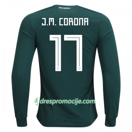 Meksiko Dres J.M.Corona 17 Domaći Svjetsko prvenstvo 2018 Dugim Rukavima Meksiko Dres J.M.Corona 17 Domaći Svjetsko prvenstvo 2018 Dugim Rukavima